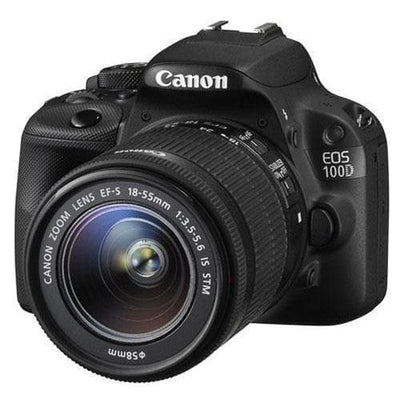 EOS 100D spiegelreflexcamera - Zwart + Canon EF-S 10-18mm 1:4.5-5.6 IS STM