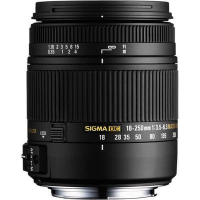 Sigma Nikon F 18-250mm f/3.5-6.3 Objectieven