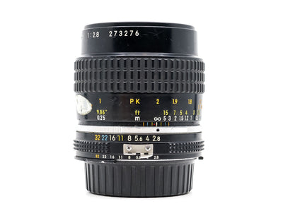 Nikon Ai-S Micro Nikkor 55mm f/2.8 Lens