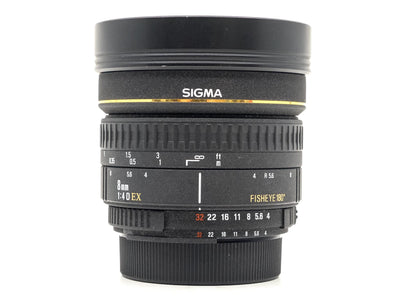 Sigma 8mm F/4 EX Fisheye - Nikon Mount