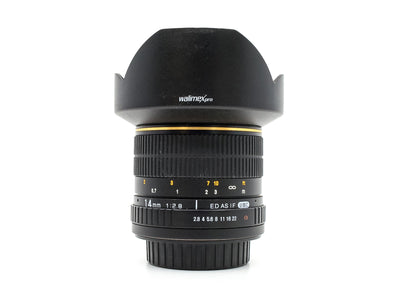 Walimex Pro 14mm ED AS IF UMC f/2.8 - Geschikt voor Sony A