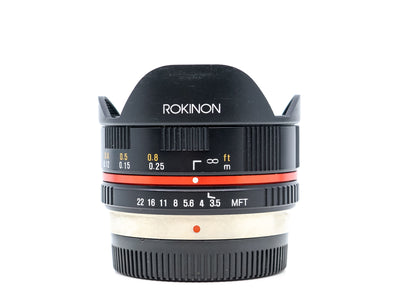 Rokinon 7.5mm f/3.5 UMC Fisheye - Micro Four Thirds Lens