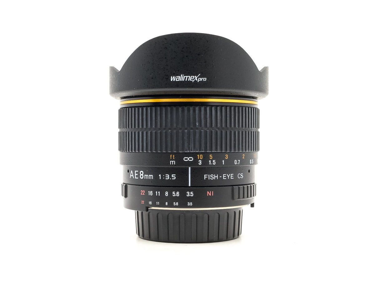 Walimex Pro 8mm f/3.5 AE Fisheye - Nikon Mount