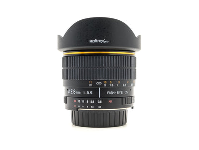 Walimex Pro 8mm f/3.5 AE Fisheye - Nikon Mount
