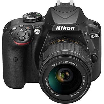 SLR D3400 - Zwart + Nikon AF-P DX Nikkor 18-55 mm f/3.5-5.6G VR