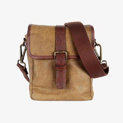 Berlijnse Olijfgroene Waxed Canvas Cameratas