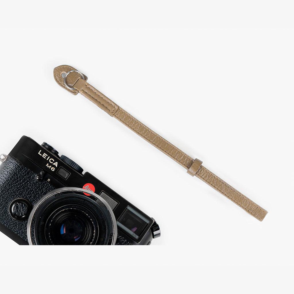Roma #203 - Olive Green Leather camera strap