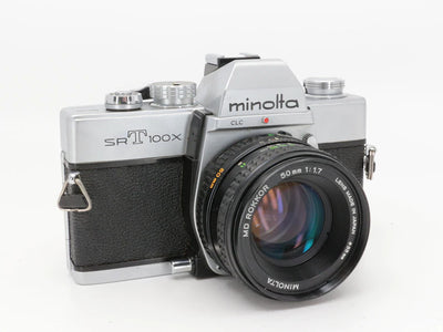 Minolta SrT100x - 35mm Filmcamera met 50mm MD 1.7 | Vintage Analoge Camera | Minolta