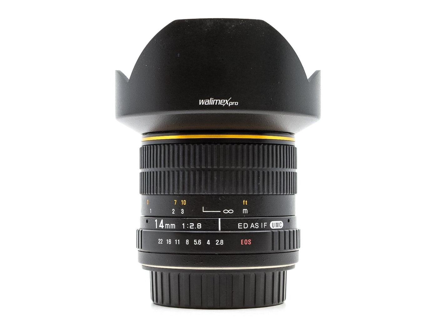 Walimex Pro 14mm f/2.8 ED AS IF UMC - Canon EF-vatting · hoofdafbeelding