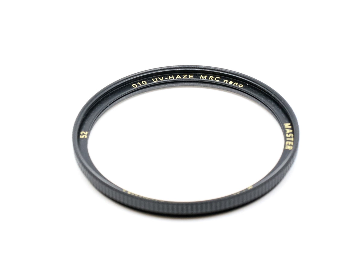 B+W 52mm MASTER 010 UV-Haze MRC Nano Filter · hoofdafbeelding