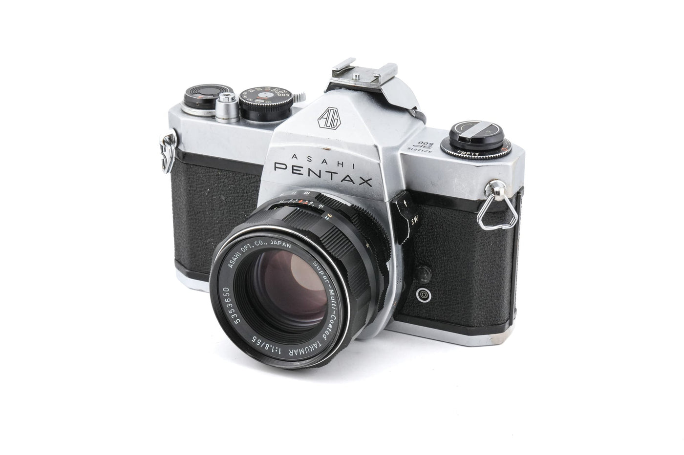 Pentax Spotmatic SP 500 + 55mm f1.8 Super-Multi-Coated Takumar · hoofdafbeelding