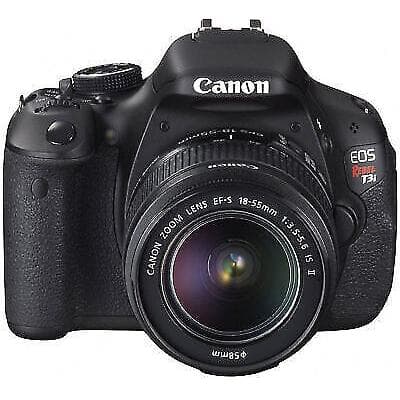 EOS Rebel T3I SLR - Black + Canon Zoom Lens EF-S 18-55mm f/3.5-5.6 IS II f/3.5-5.6  · main image
