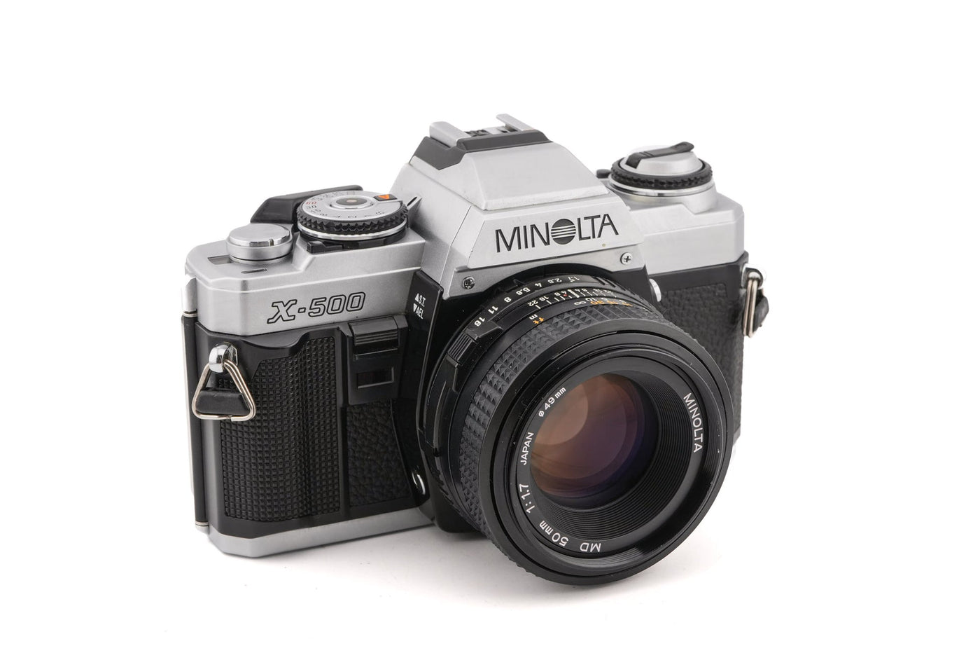 Minolta X-500 + 50mm f1.7 MD Lens Kopen · hoofdafbeelding