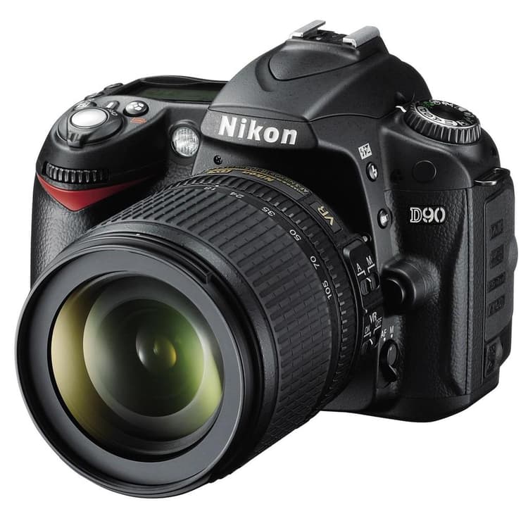 Nikon D90 SLR - Zwart + Nikon Nikkor 18-70 mm f/3.5-4.5G DX ED · hoofdafbeelding
