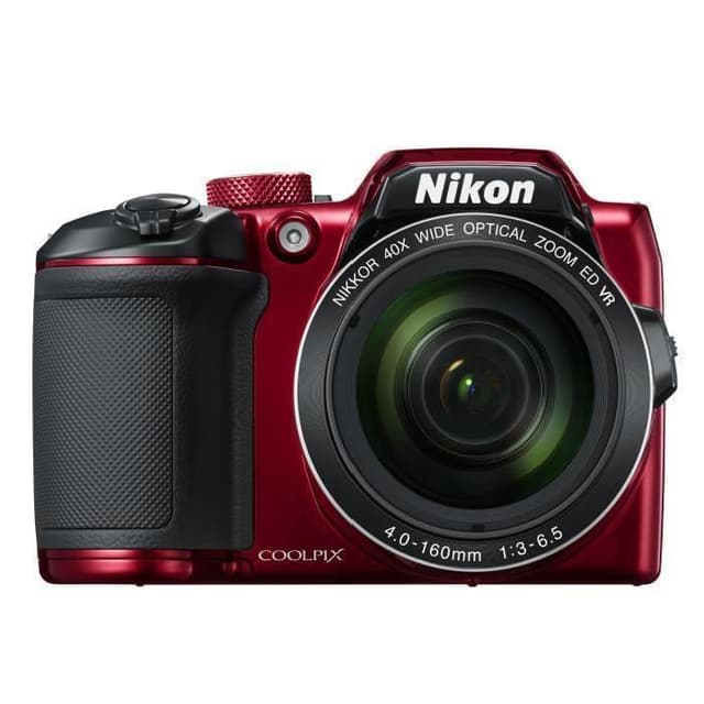 Bridge Coolpix B500 Camera - Red + Nikon Nikkor 40X Wide Optical Zoom ED VR 22.5–900mm f/3–6.5 f/3–6.5  · main image