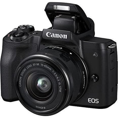 EOS M50 - Zwart + Canon EOS M50 + Canon Zoomlens EF-M 15-45mm f/3.5-6.3 IS STM f/3.5-6.3