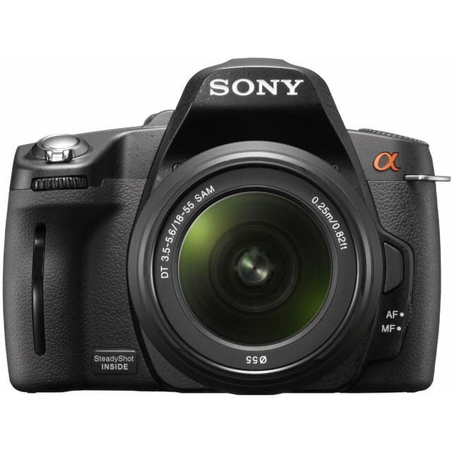Reflex Alpha DSLR-A290 - Zwart + Sony DT 18-55mm f/3.5-5.6 SAM lens · hoofdafbeelding