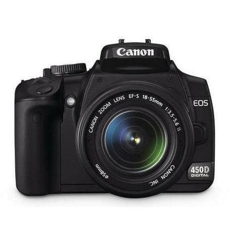 EOS 450D Spiegelreflex - Zwart + Canon Zoomlens EF-S 18-55mm f/3.5-5.6 IS · hoofdafbeelding