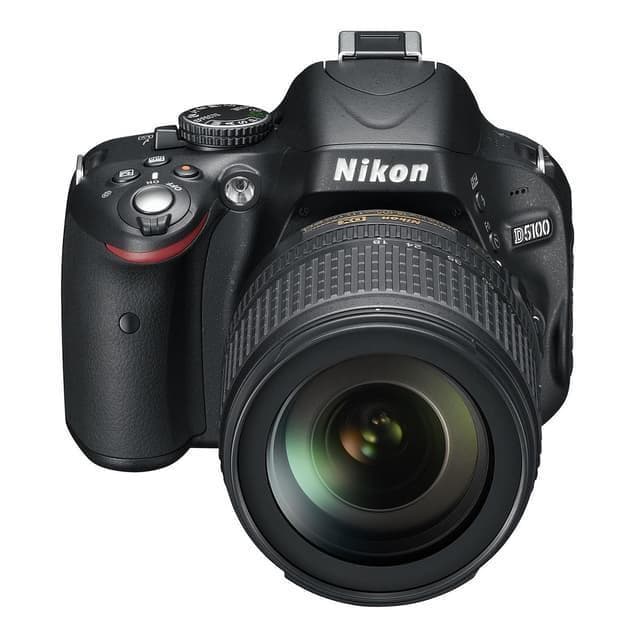 SLR D5100 - Zwart + Nikon Nikkor AF-S DX Zoom 18-70mm f/3.5-4.5G IF-ED f/3.5-4.5 · hoofdafbeelding