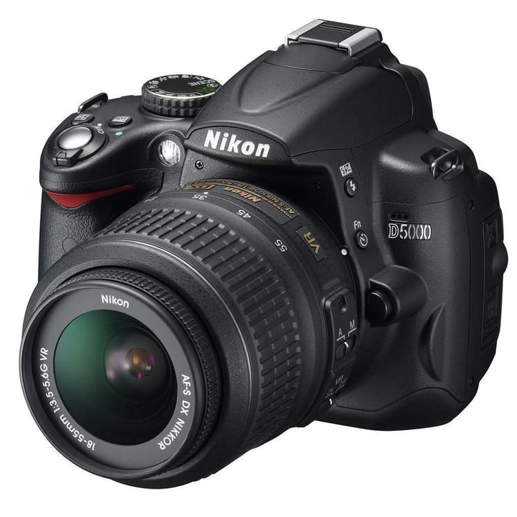 SLR D5000 - Zwart + Nikon AF-S DX Nikkor 18-55mm f/3.5-5.6G VR · hoofdafbeelding