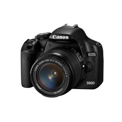 CANON EOS 500D Spiegelreflex - Zwart + Canon Zoomlens EF-S 18-55mm f/3.5-5.6 IS