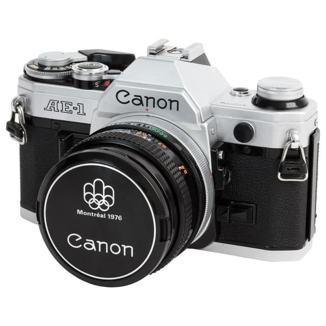 Canon AE-1 SLR - Black/Gray + Canon FD 50mm f/1.8 f/1.8