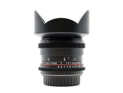 Rokinon 14mm T3.1 Cine ED AS IF UMC - Geschikt voor Canon EF