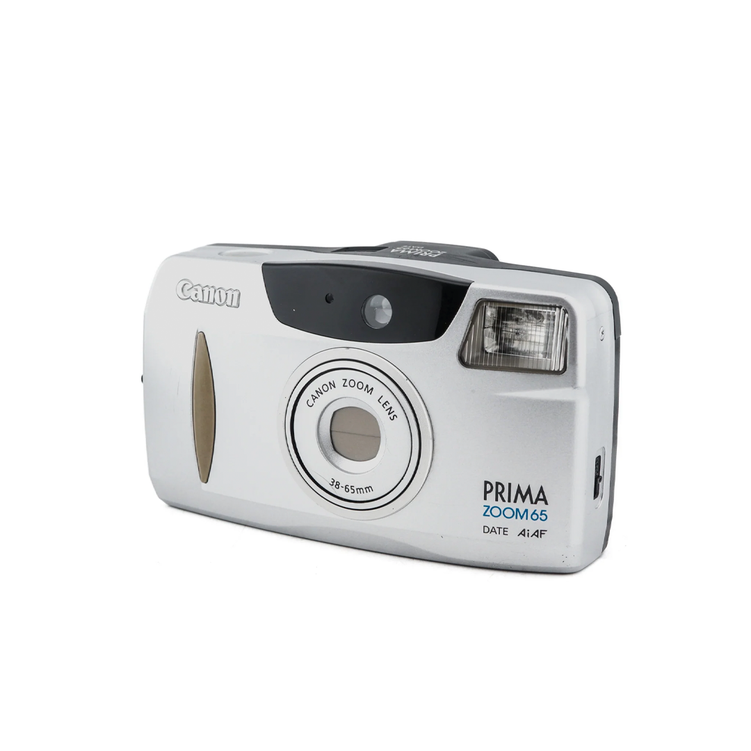 Canon Prima Zoom 65 - Vintage 35mm Compactcamera · hoofdafbeelding