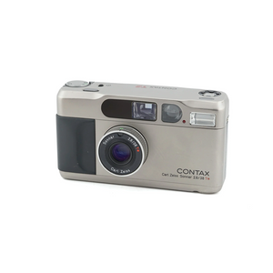 Contax T2 Silver Carl Zeizz Sonar 2.8 - Cámara de Película de 35mm Mint