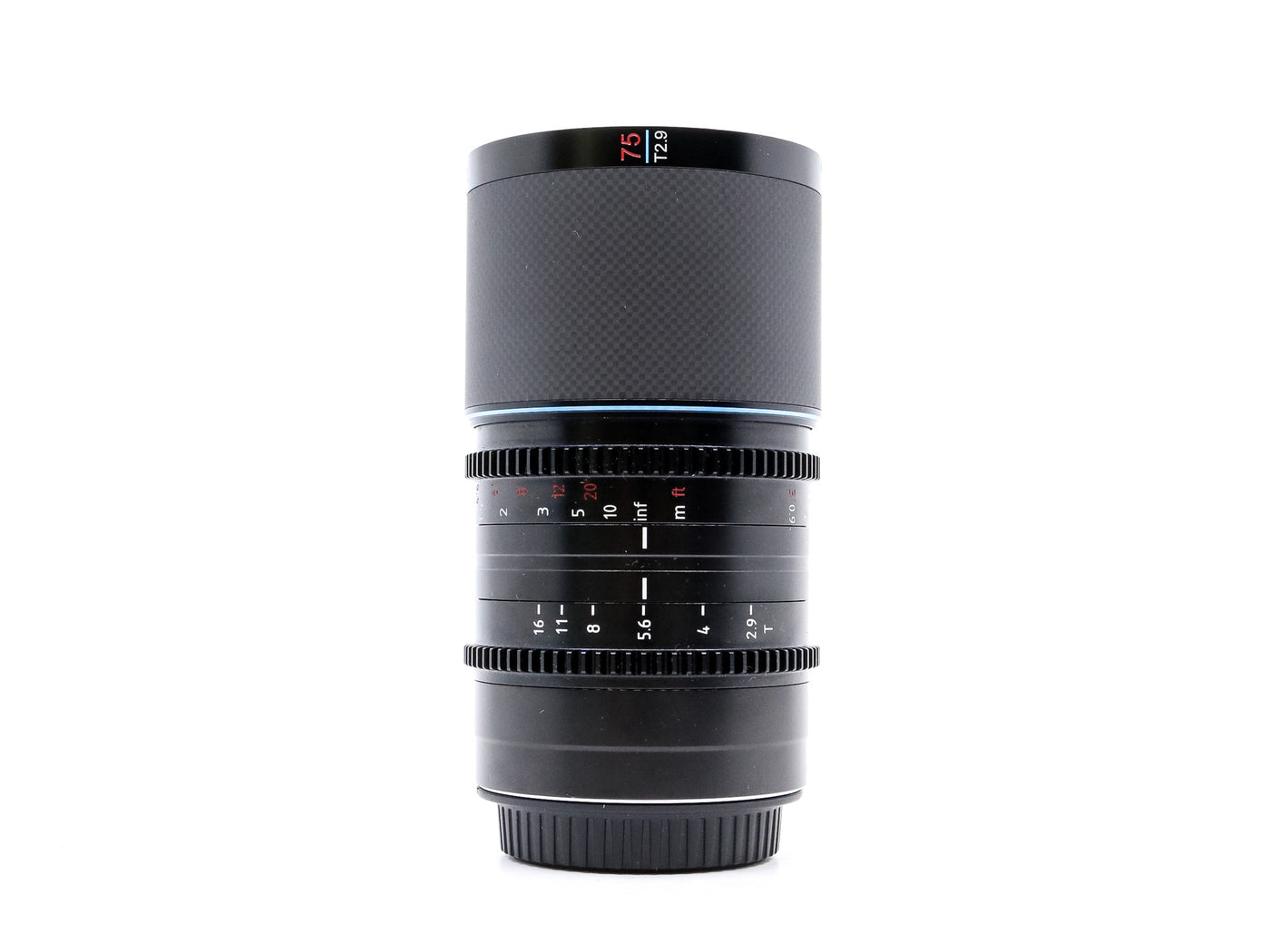 Sirui Saturn 75mm T2.9 1.6x Anamorfisch [Blauwe Flare] - Sony FE Mount · hoofdafbeelding