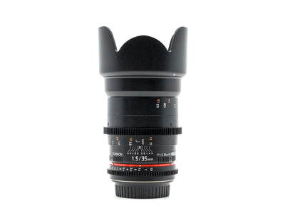 Rokinon 35mm T1.5 Cine DS - Geschikt voor Canon EF