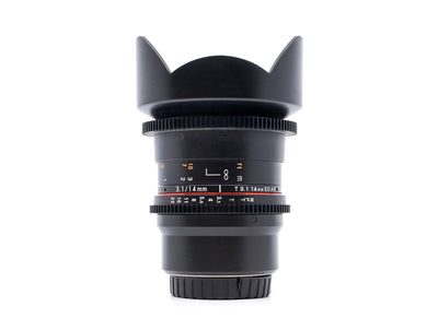 Samyang 14mm T3.1 ED AS IF UMC II - Micro Four Thirds Compatibel