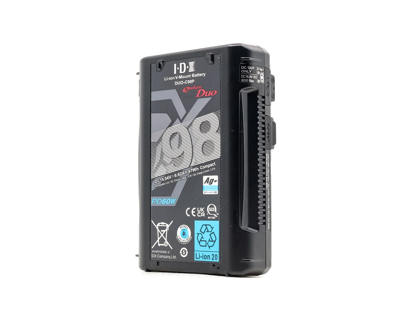 IDX DUO-C98P V-Mount Accu · hoofdafbeelding