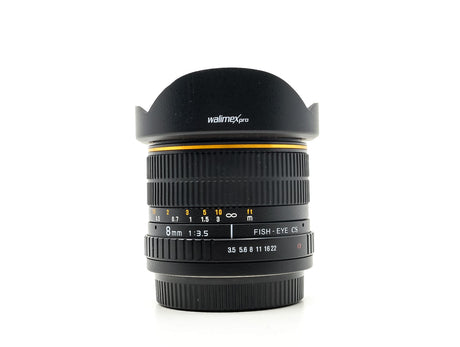 Walimex Pro 8mm f/3.5 CS Fisheye - Sony A Fit 