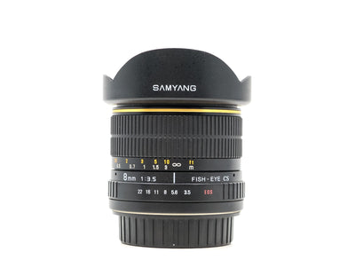 Samyang 8mm f/3.5 Fisheye - Geschikt voor Canon EF-S