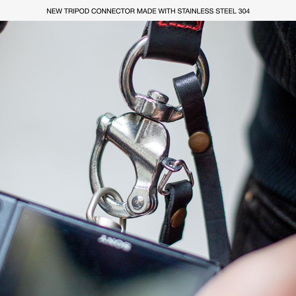 Berlin #701 - Black dual leather camera strap