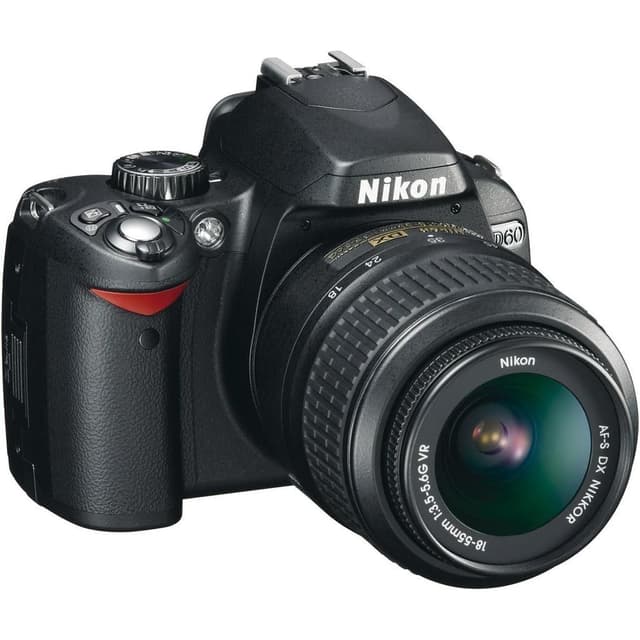 Nikon D60 SLR Zwart AF-S DX Nikkor 18-50mm f/3.5-5.6G f/3.5-5.6 · hoofdafbeelding