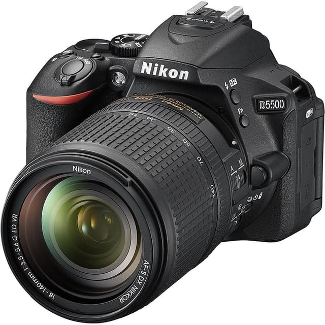 D5500 Spiegelreflex - Zwart + Nikkor AF-P 18-55mm f/3.5-5.6 G DX VR · hoofdafbeelding