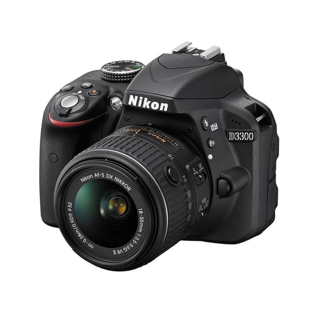 Reflex D3300 - Zwart + Nikon AF-S DX Nikkor 55-200mm f/4-5.6G ED f/4-5.6 · hoofdafbeelding