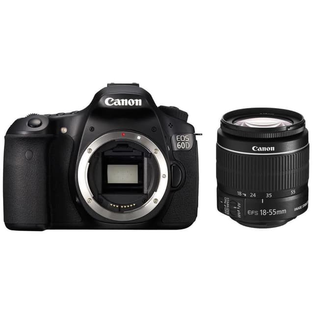 Reflex EOS 60D - Zwart + Canon Zoomlens EF-S 18-55mm f/3.5-5.6 IS II f/3.5-5.6 · hoofdafbeelding