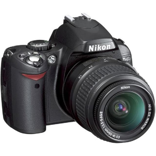 Reflex D40 - Zwart + Nikon AF-S DX Nikkor 18-70mm f/3.5-4.5G IF-ED f/3.5-4.5 · hoofdafbeelding