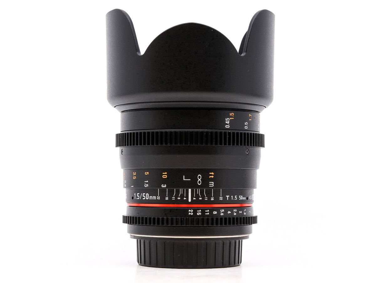 Samyang 50mm T1.5 VDSLR AS UMC - Canon EF Fit · hoofdafbeelding