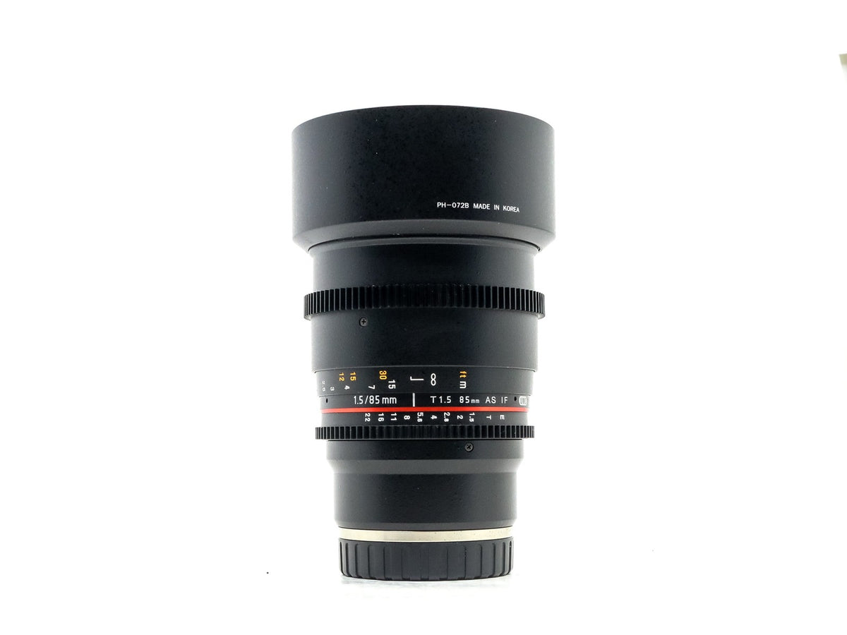 Samyang 85mm T1.5 AS UMC II Cine - Sony E Fit · hoofdafbeelding