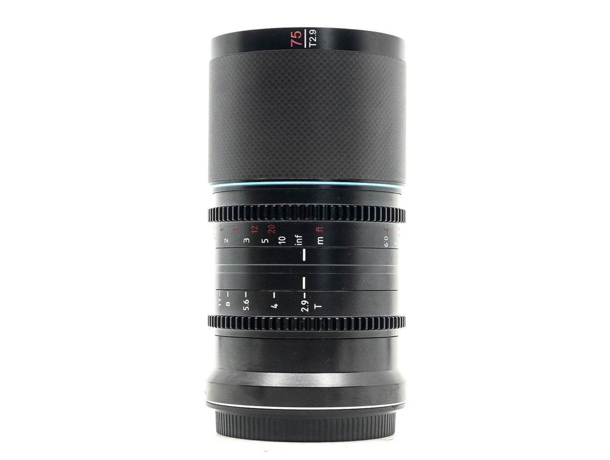 Sirui Saturn 75mm T2.9 1.6x Anamorphic [Neutral Flare] - Nikon Z Fit · hoofdafbeelding