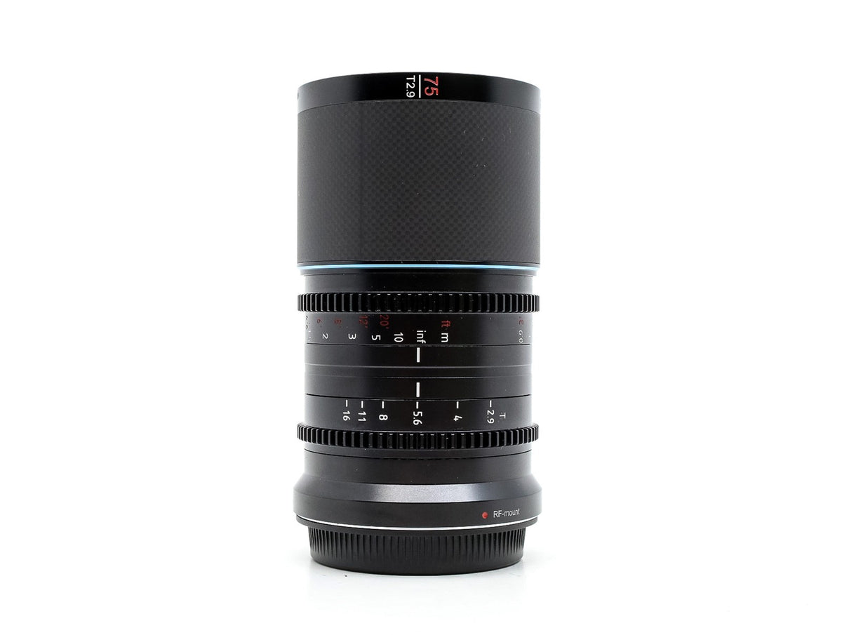 Sirui Saturn 75mm T2.9 1.6x Anamorphic [Neutral Flare] - Canon RF Fit · hoofdafbeelding