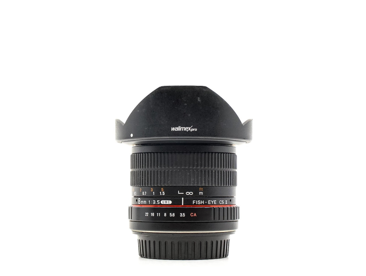 Walimex Pro 8mm f/3.5 Fisheye UMC CS II - Canon EF-S Fit · hoofdafbeelding