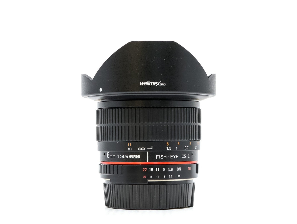 Walimex Pro 8mm f/3.5 UMC CS Fisheye II - Nikon Fit · hoofdafbeelding