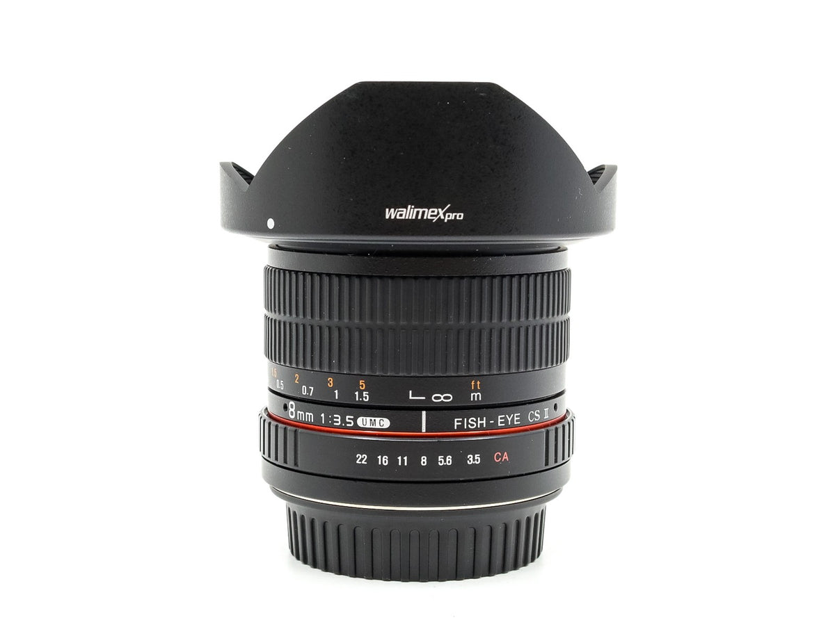 Walimex Pro 8mm F/3.5 UMC CS Fisheye II - Canon EF-M Fit · hoofdafbeelding