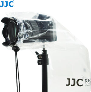 Escudo JJC Cubierta de la Lluvia para Cámaras DSLR con Lente Primera y Cámaras Sin Espejo con Lente de hasta 11 "(28cm) de Largo y 7" (17cm) de Ancho