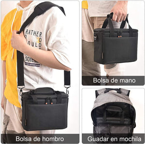 FOSOTO Bolsa Funda Cámara Réflex Digital DSLR SLR Antigolpe Impermeable de Hombro para 1 Cámara,1 ó 2 Lentes y Accesorios de Fotos para Canon 700D 1200D 600D, Nikon Sony a7 II a6400, Panasonic